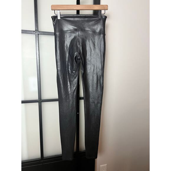 Spanx Metallic Leggings Size Large - Picture 1 of 10